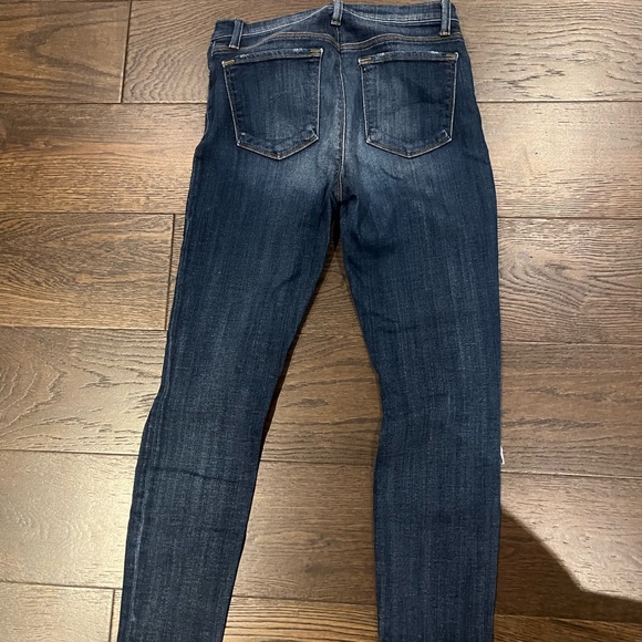 J Brand distressed blue jeans. Size 28. - Picture 3 of 3